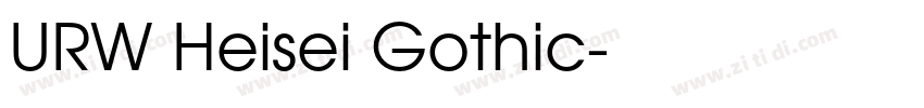 URW Heisei Gothic字体转换 URW Heisei Gothic字体转换
